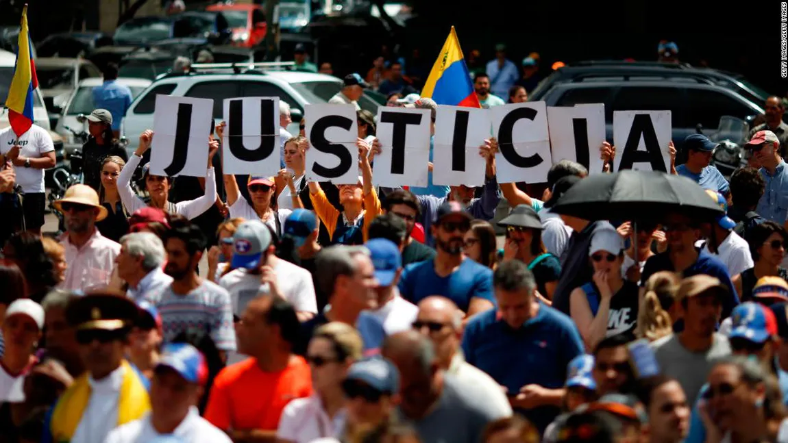 Bilanţul tragic al protestelor din Venezuela. 35 de morţi şi 850 de arestaţi, într-o săptămână