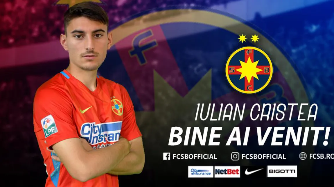 Iulian Cristea, prezentat oficial de FCSB. Primele declaraţii