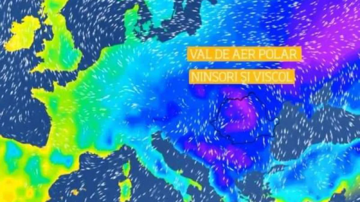 Un val de aer polar se îndreaptă spre România. ANM a actualizat prognoza meteo. De când revine iarna