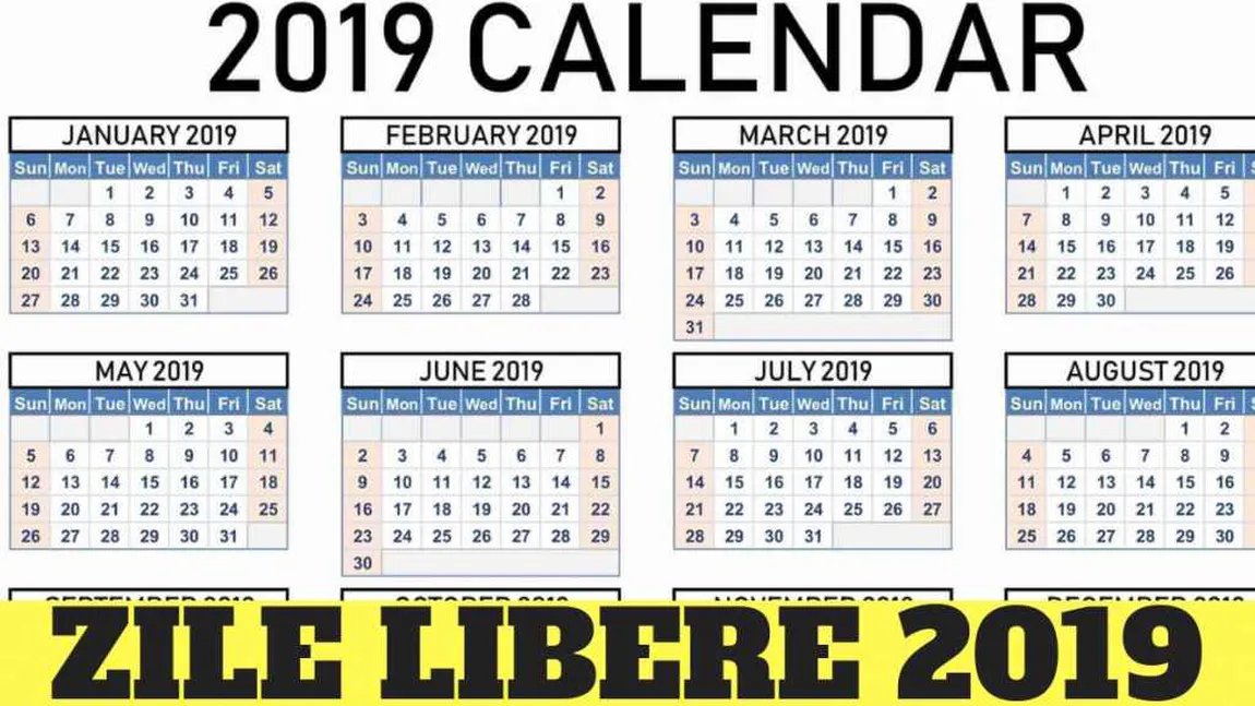 ZILE LIBERE 2019. Veste bună pentru bugetari, urmează o nouă minivacanţă