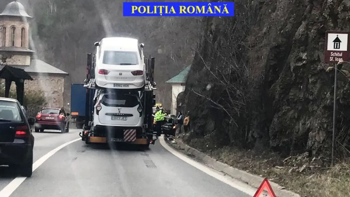 Accident cu patru maşini pe Valea Oltului