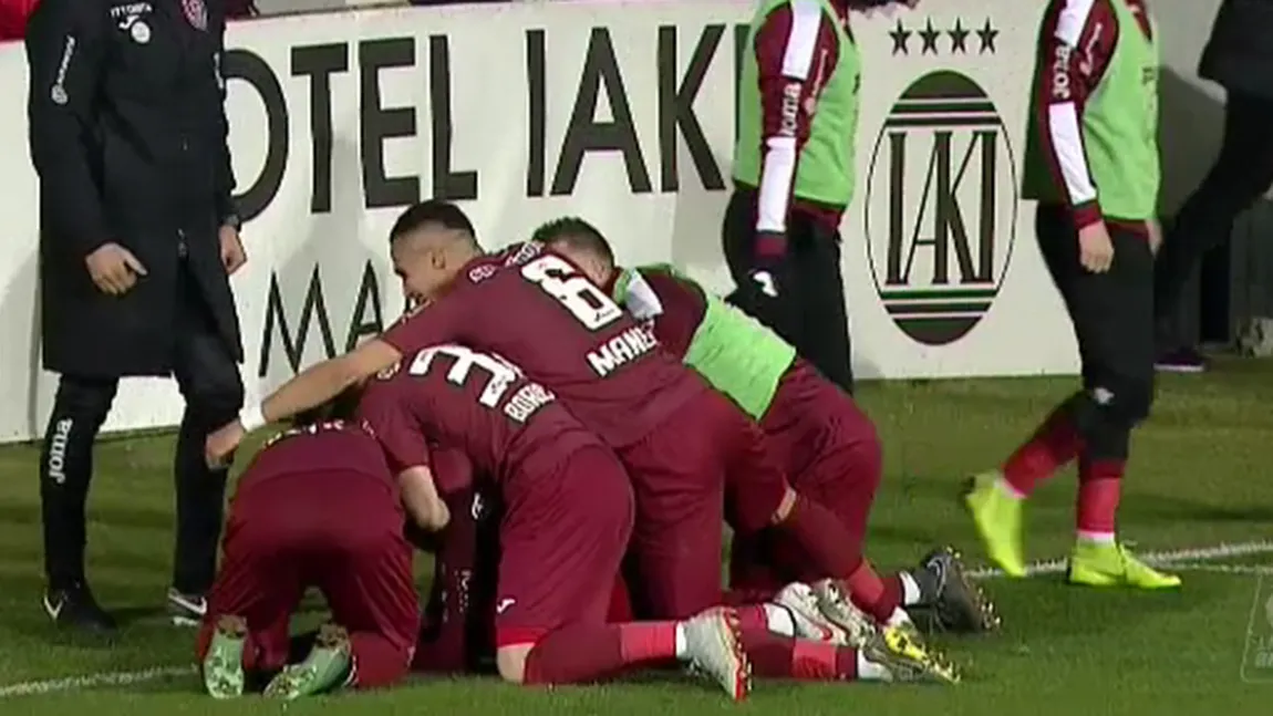 CFR Cluj a învins FC Viitorul, scor 1-0, în play-off-ul Ligii I