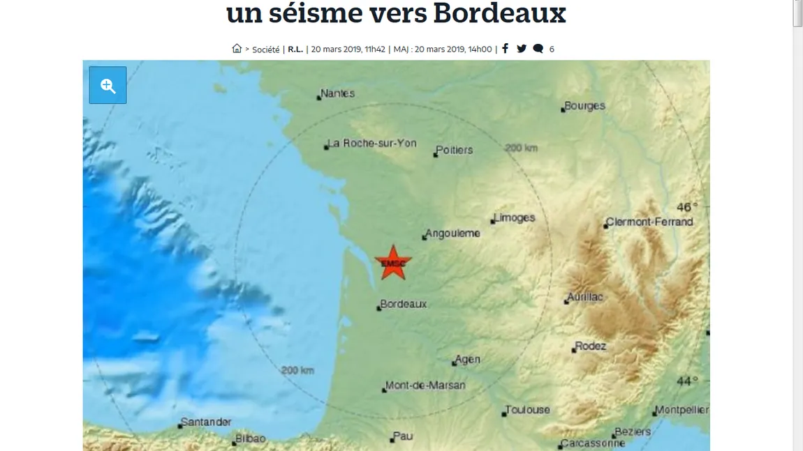 Seisme puternice în Franţa. Cel mai mare cutremur înregistrat în regiune datează din 1962 încoace