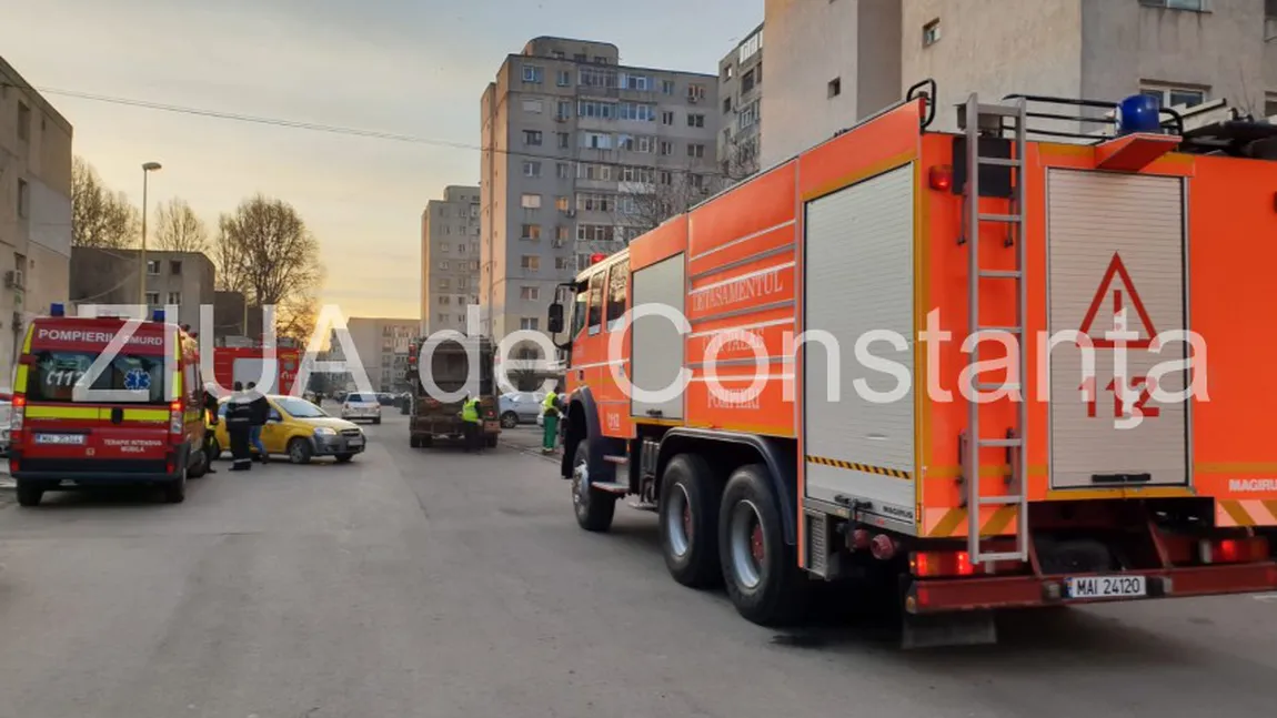 Explozie puternică într-un bloc de locuinţe din Constanța