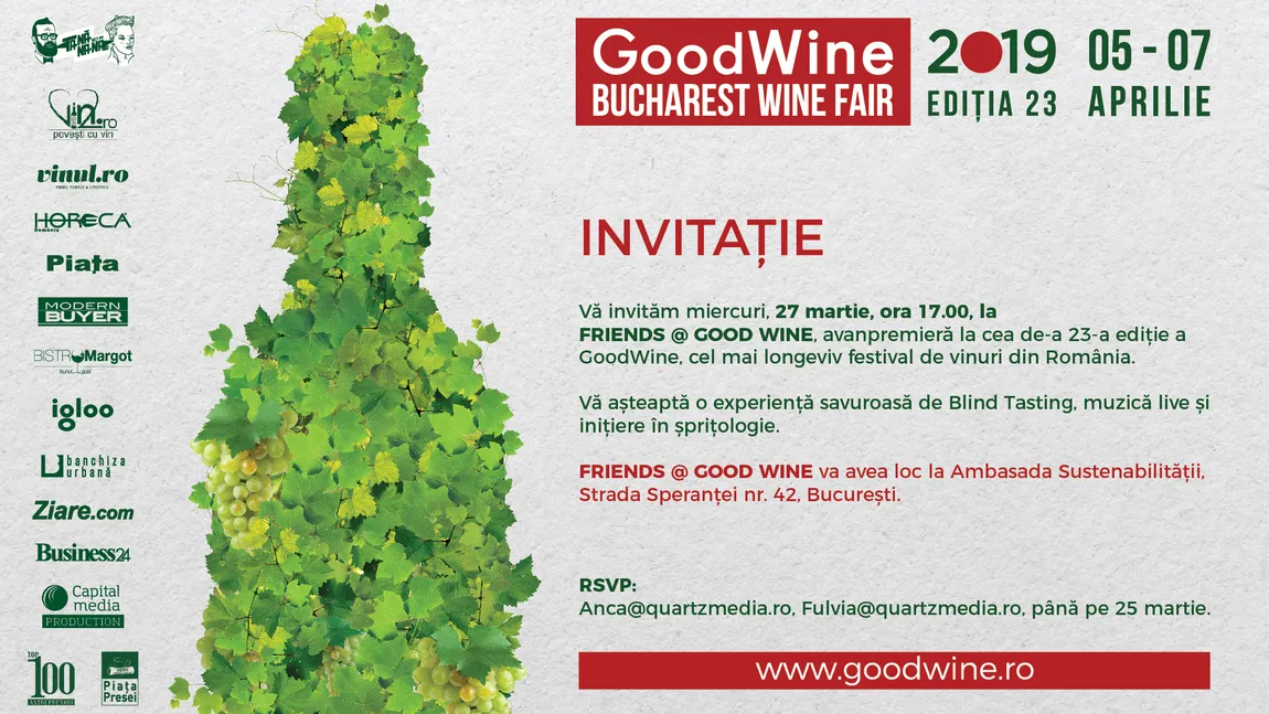 Ediţia numărul 23 a GOOD WINE anunţă o serie de noutăţi în concept