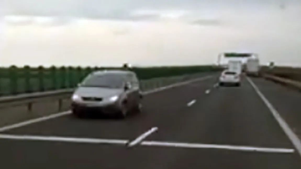 Şofer surprins când mergea pe contrasens, pe autostrada A1 Arad - Nădlac