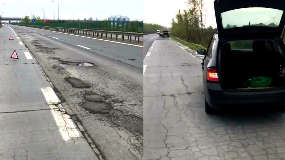 Autostrada Soarelui arată ca după bombardament înainte de minivacanţa de Paşte şi 1 mai