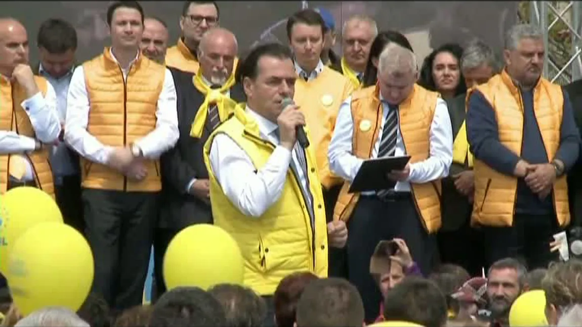 Miting PNL în Alexandria. Ludovic Orban: 