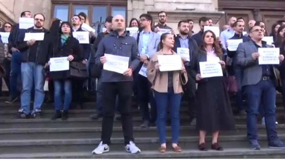 Magistraţii au protestat din nou faţă de modificarea codurilor penale