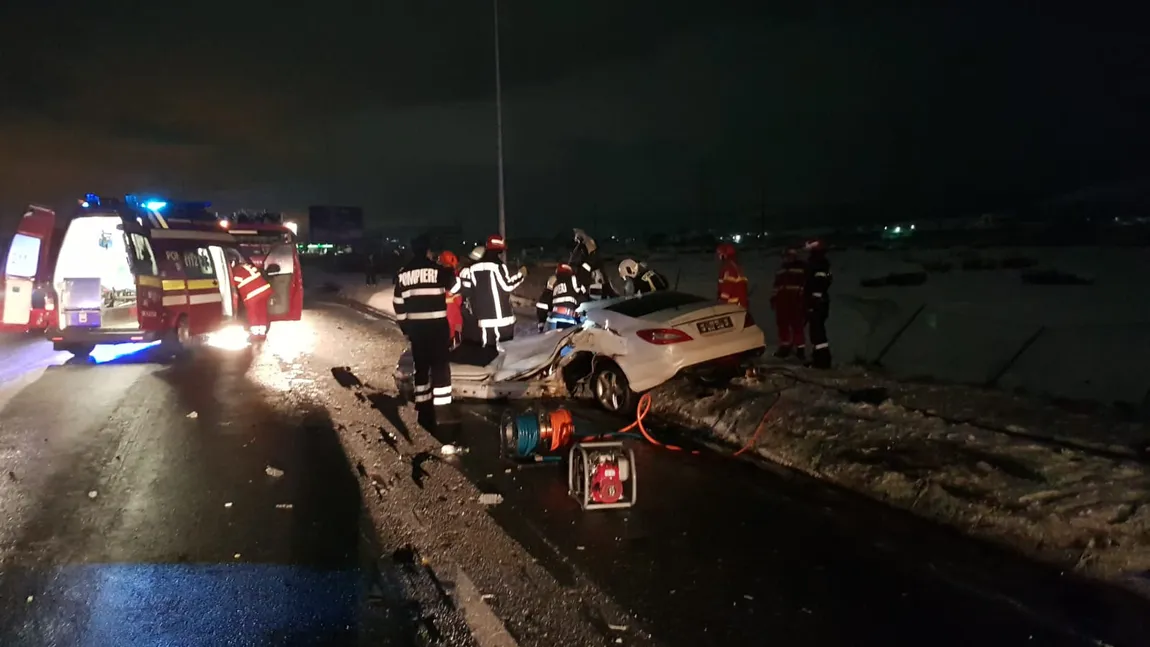 Accident cu un mort şi un rănit în urma coliziunii a două maşini, la Cluj
