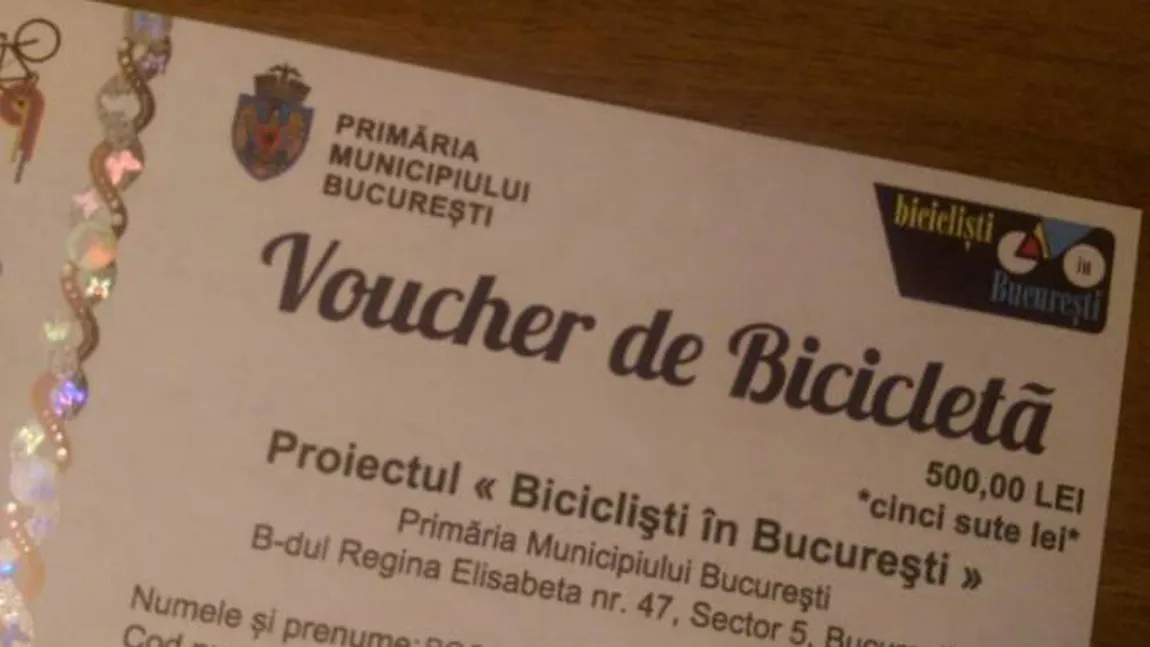 Primăria Capitalei, despre impozitarea voucherelor pentru biciclete: S-au făcut toate demersurile pentru a acoperi plata