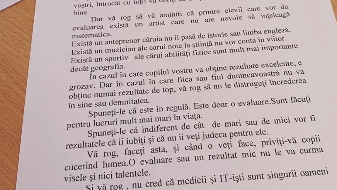 Ce să faci dacă copilul a luat notă mică la EVALUAREA NAŢIONALĂ. Mesajul unei învăţătoare pentru părinţi