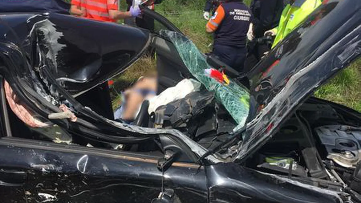 Accident grav pe Autostrada A1. Două persoane au fost rănite