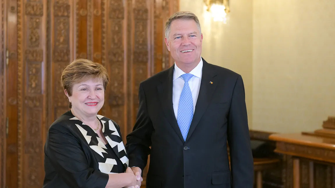 Preşedintele Iohannis l-a primit la Cotroceni pe directorul executiv al Băncii Mondiale, Kristalina Georgieva