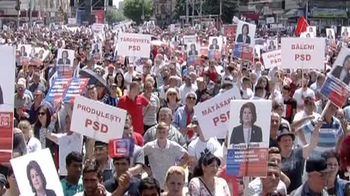 Miting PSD, la Târgovişte. Baraje de Poliţie, jandarmi şi străzi închise la Târgovişte înainte de manifestaţia social-democraţilor