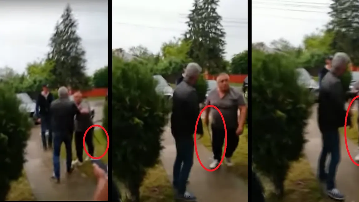 Un viceprimar PSD din Giurgiu l-a ameninţat cu sabia pe liderul organizaţiei locale ALDE VIDEO