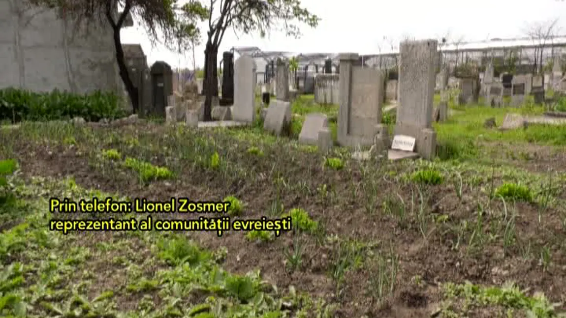 Ceapă şi salată, cultivate printre morminte într-un cimitir din România