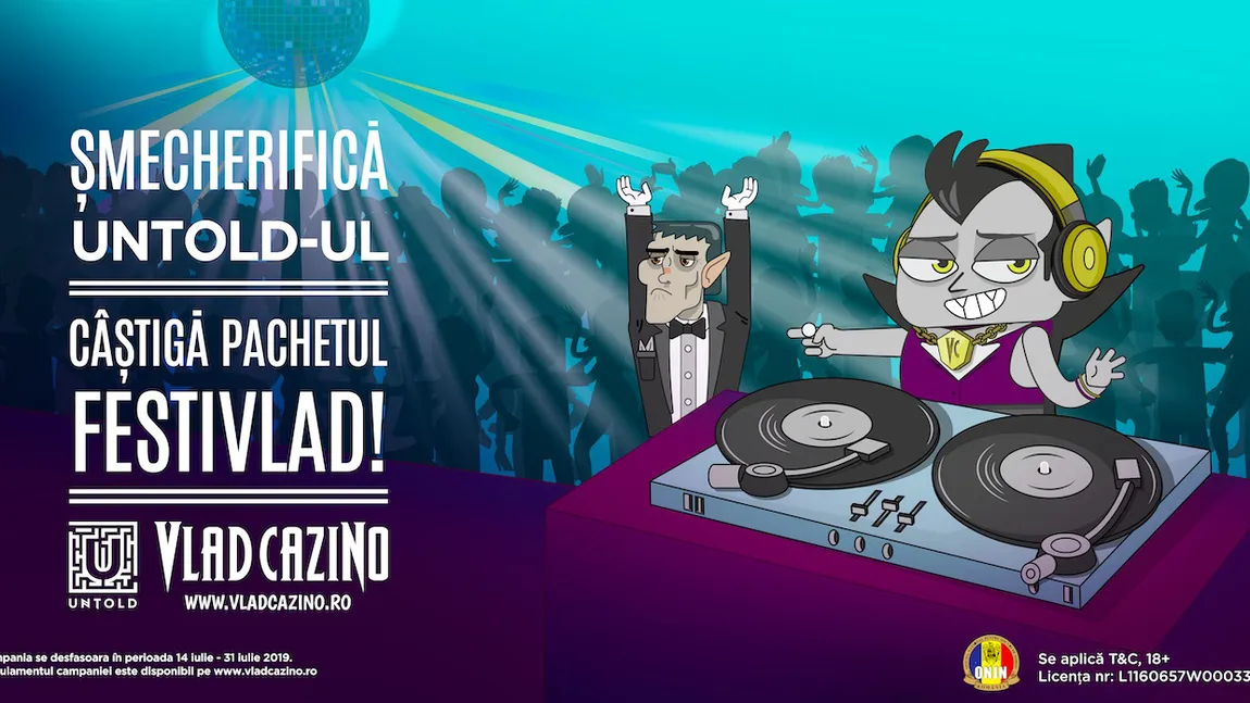 Cazinoul online Vlad Cazino, sponsor la festivalul UNTOLD 2019