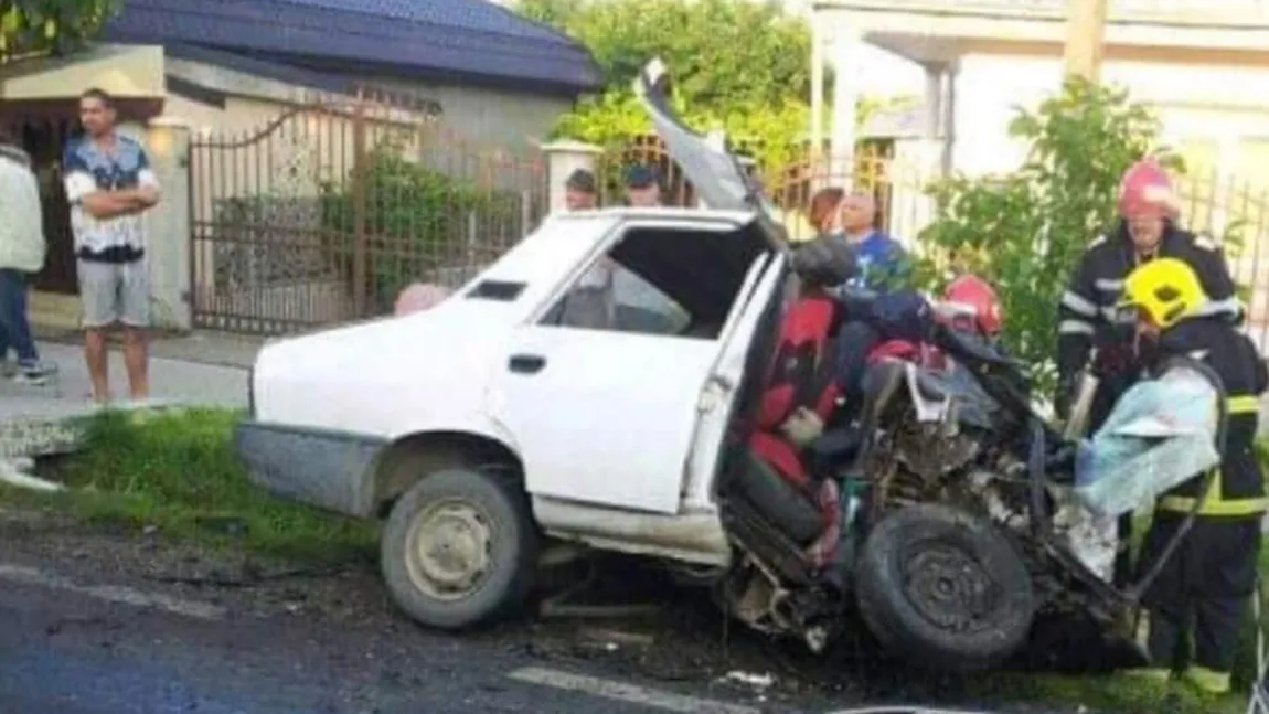 Accident grav provocat de un poliţist. A ucis doi oameni încercând să evite un câine