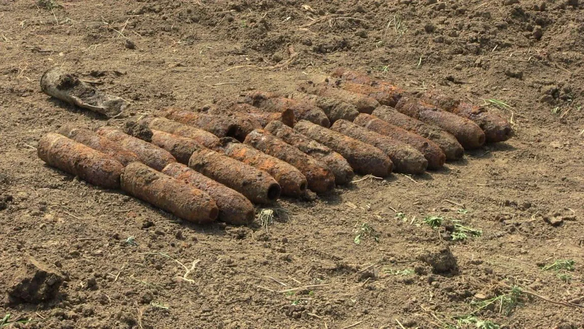 Peste 30 de bucăţi de dinamită din al doilea Război Mondial, descoperite cu ocazia unor săpături arheologice FOTO
