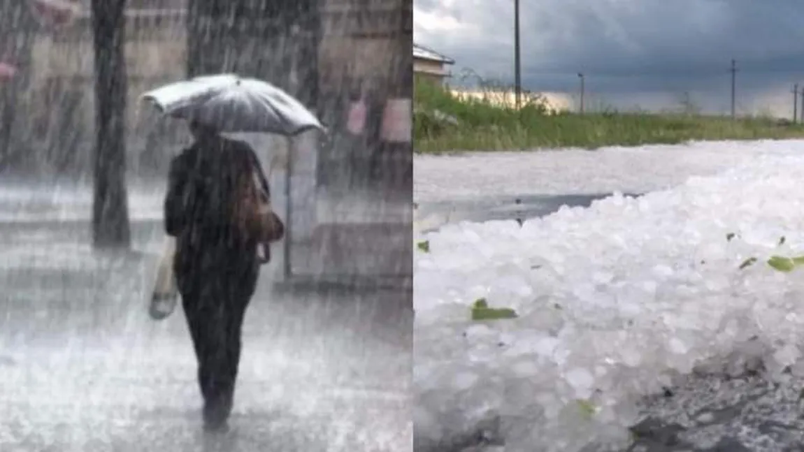 O nouă avertizare de ploi torenţiale, vijelii şi grindină