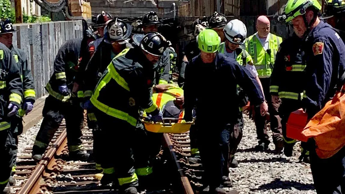 Grav accident la metroul din Boston. O garnitură de tren a deraiat. Sunt victime