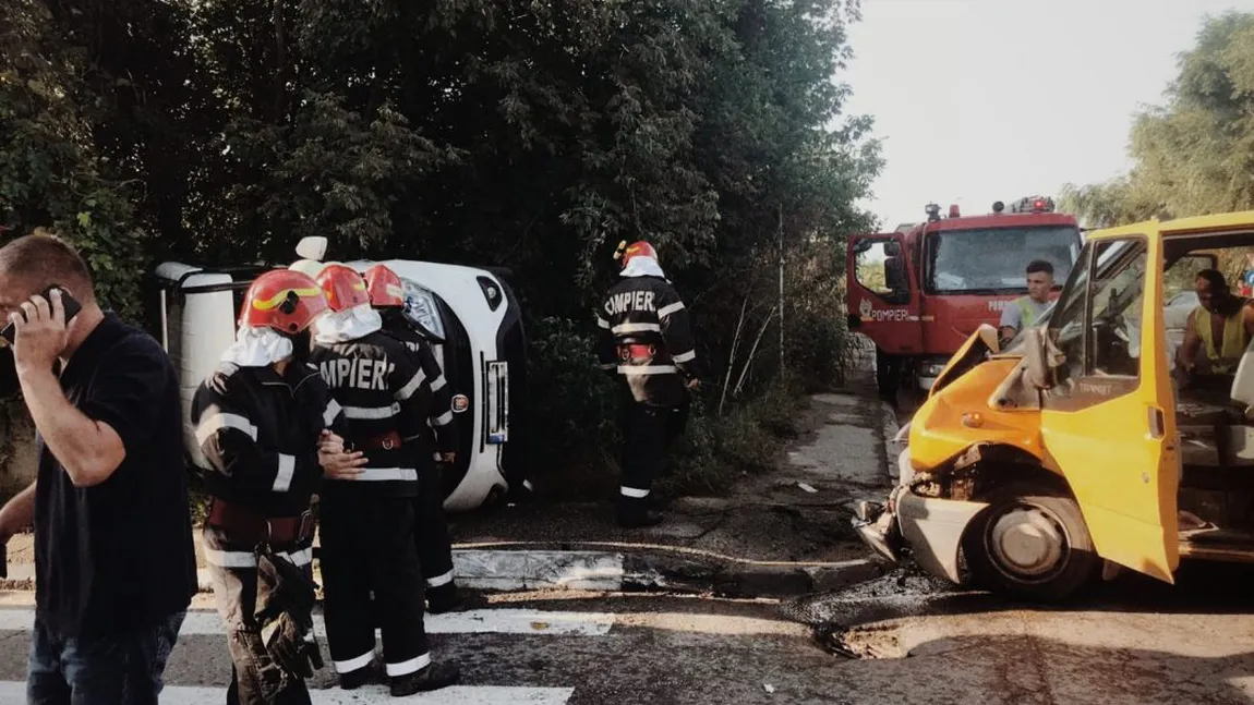 Accident cu trei răniţi în Giurgiu