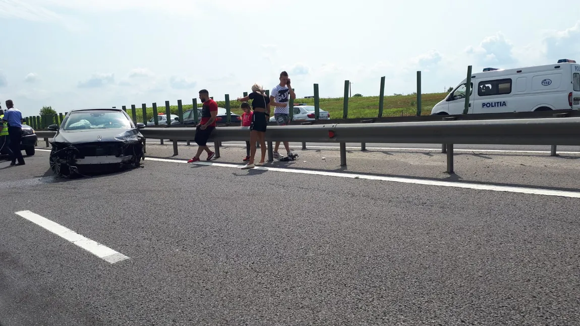 Accident GRAV pe Autostrada Soarelui. Traficul rutier a fost restricţionat