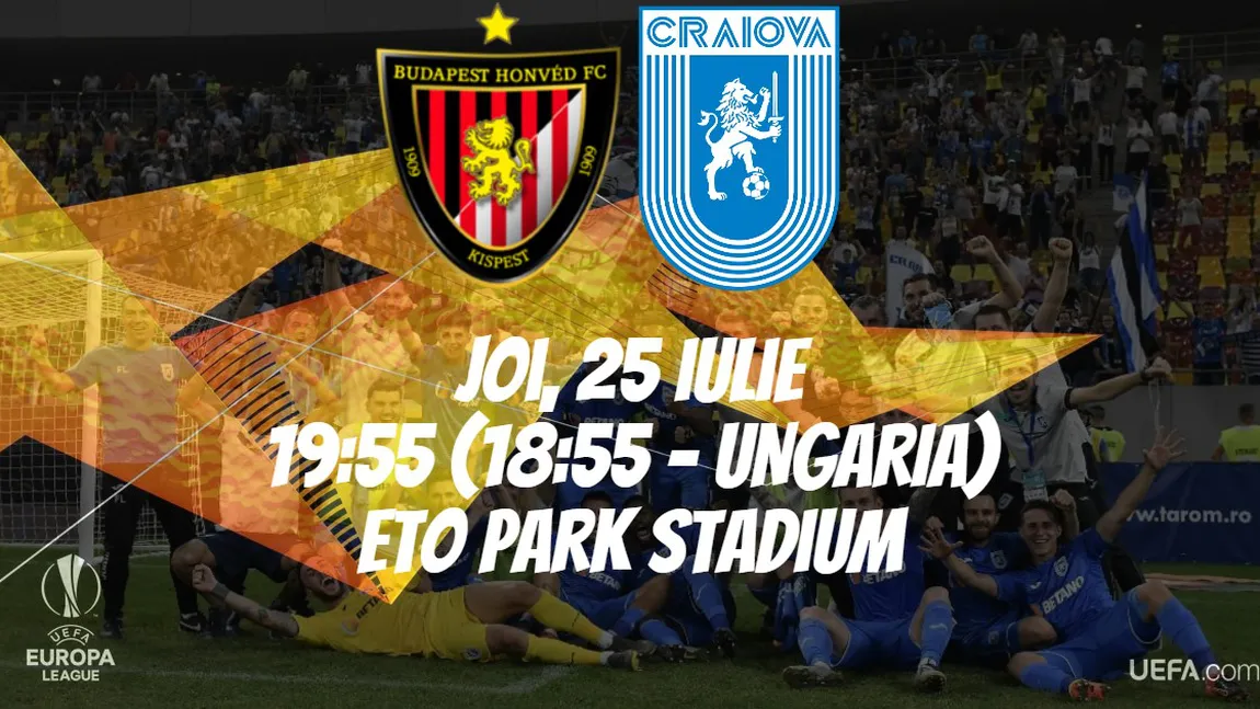 HONVED - CRAIOVA 0-0. Oltenii vor în grupele Europa League UPDATE