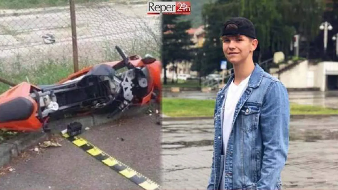 Tânăr de 17 ani din Reşiţa, mort după ce a intrat cu motocicleta într-un container. Băiatul consumase băuturi alcoolice FOTO