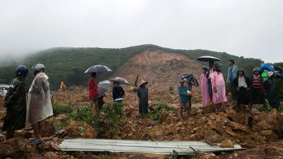 Alunecare de teren soldată cu cel puţin 51 de morţi în Myanmar