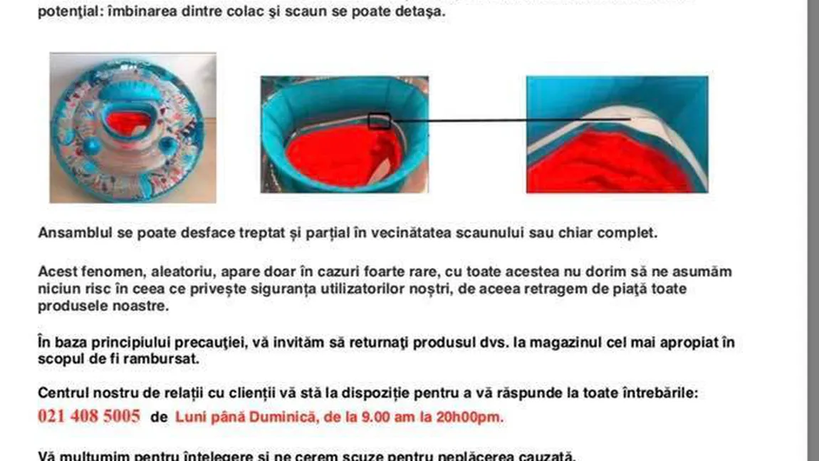 Alertă! Decathlon retrage de pe piaţă un scaun pentru copii. Ce riscuri prezintă