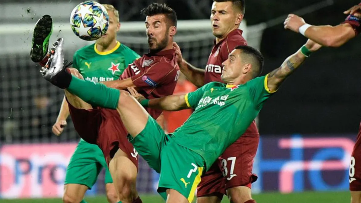 CFR CLUJ, eliminată de la masa bogaţilor. Înfrântă la Praga, campioana României trebuie să se mulţumească cu Liga Europa