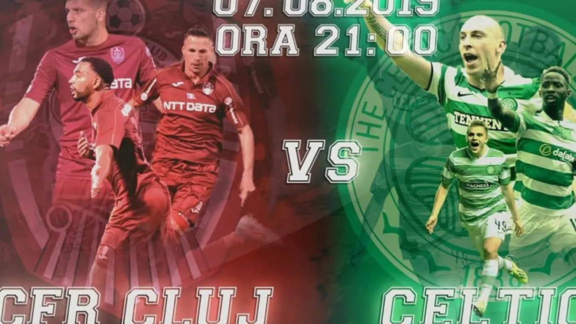 CFR CLUJ - CELTIC 1-1. Calificarea se joacă la retur, campioana României porneşte cu şansa a doua