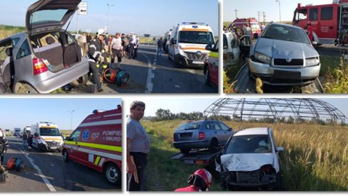 Accident grav în Timiş, mai multe persoane sunt încarcerate. Vinovatul este un şofer de 70 de ani