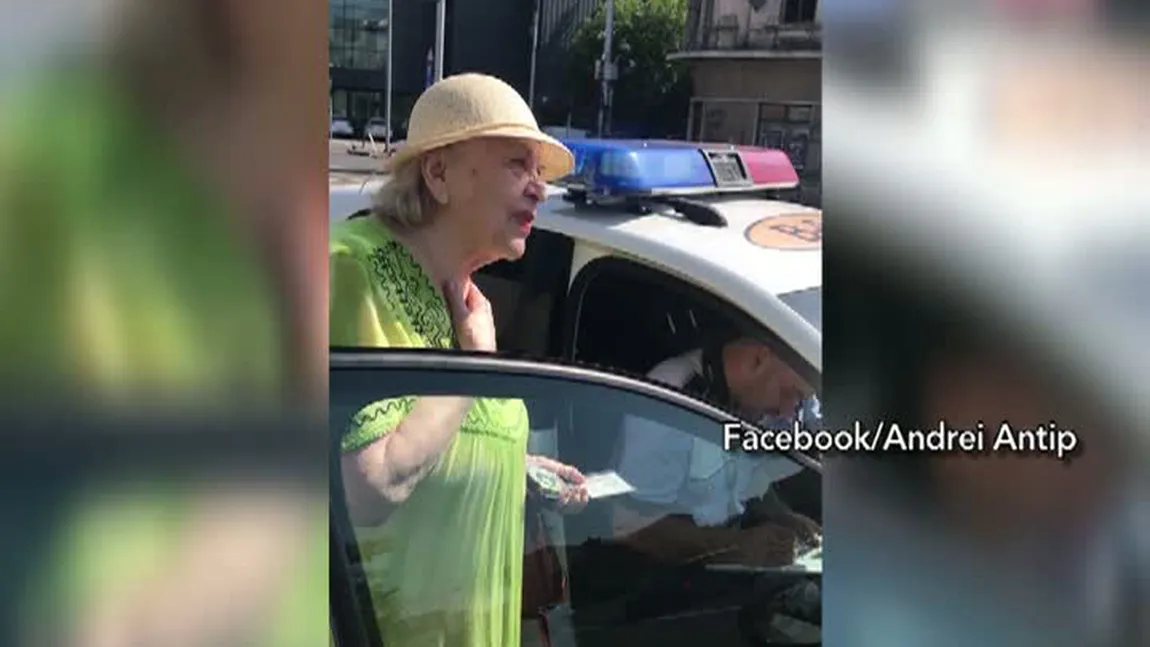 Femeie de 81 de ani, amendată de poliţişti în Bucureşti pentru că a traversat strada prea lent
