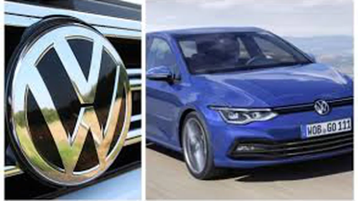 Volkswagen îşi schimbă logo-ul. Primul model cu noua emblemă este Golf 8 FOTO