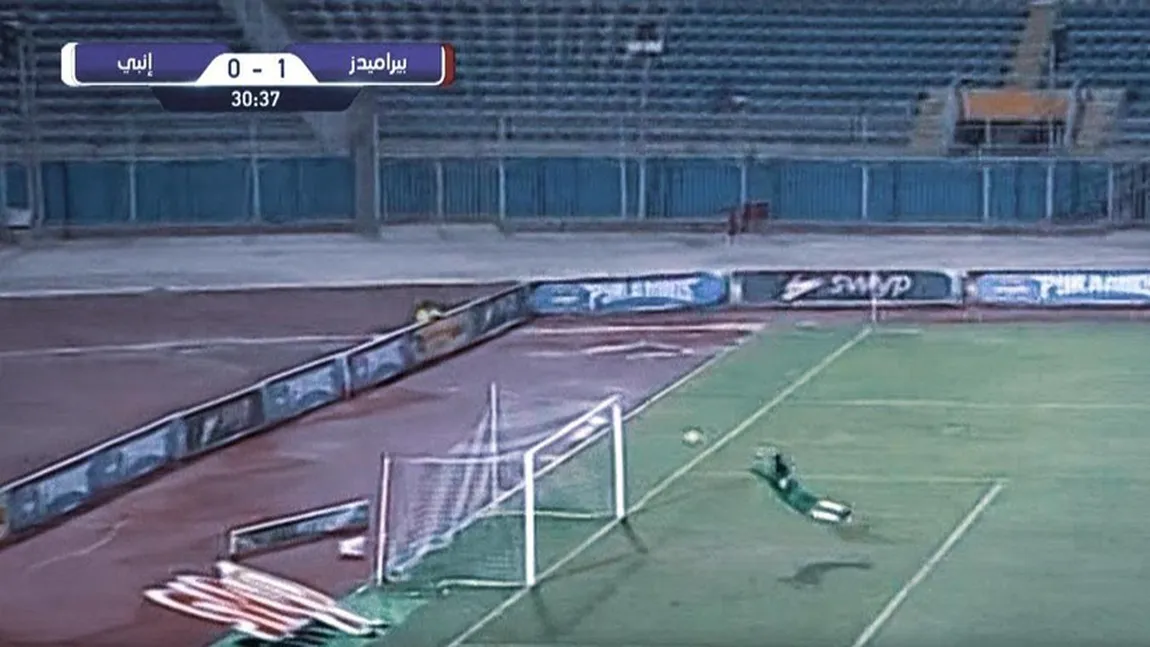 Portarul Superman. Un goalkeeper egiptean a reuşit parada anului şi a salvat o minge imposibilă VIDEO