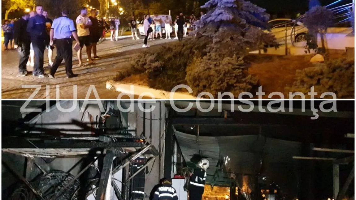 Incendiu la un hotel din Mamaia. 30 de persoane au fost evacuate FOTO