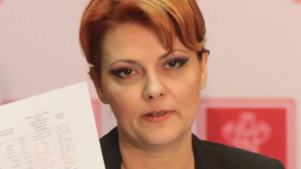 Lia Olguţa Vasilescu, atac dur la adresa lui Klaus Iohannis. 