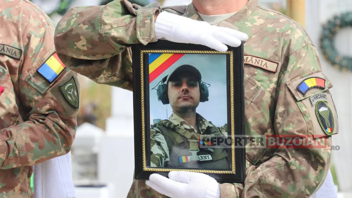 Sublocotenentul post-mortem Ciprian Ştefan Polschi, înmormântat cu onoruri militare la Cimitirul eroilor din Buzău