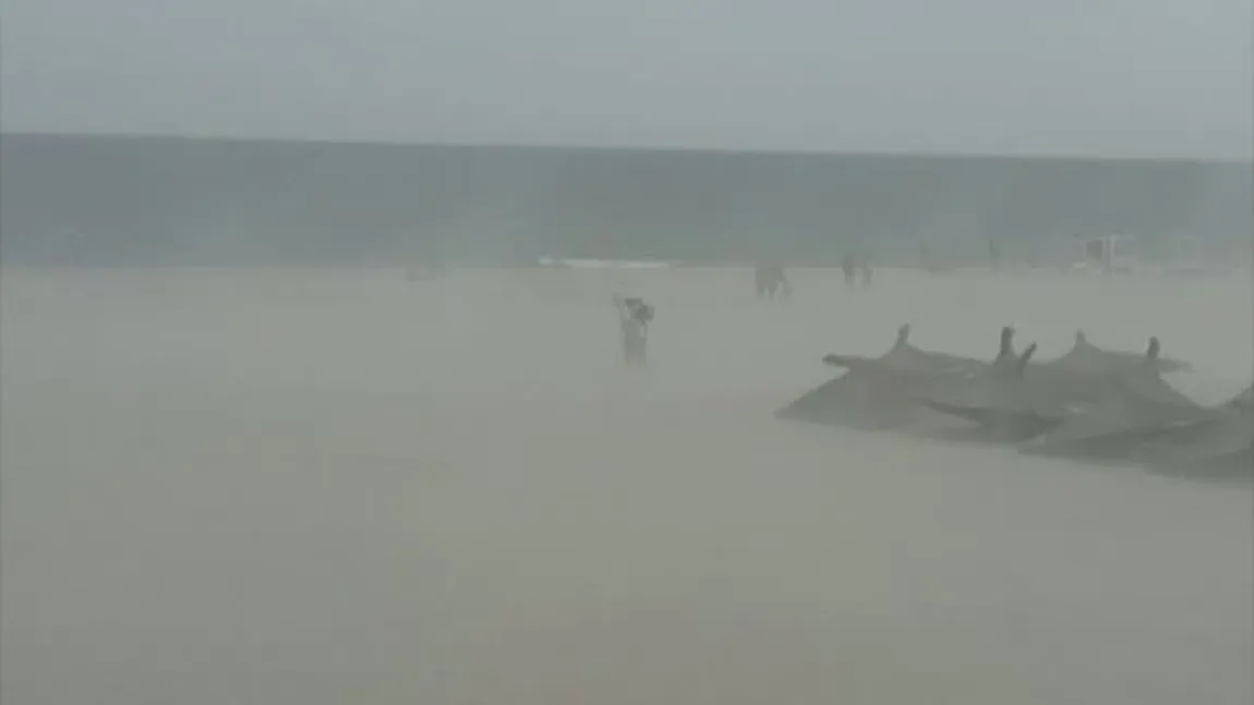 Furtună de nisip în Eforie - VIDEO