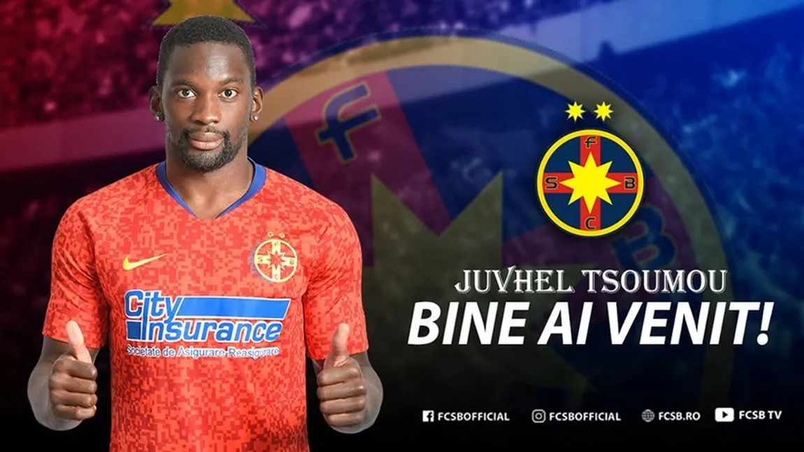 Juvhel Tsoumou a semnat cu FCSB