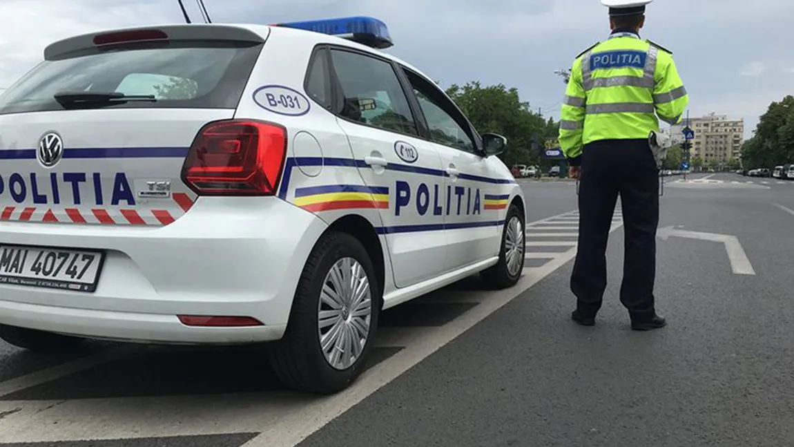 Un adolescent a lovit un poliţist cu o maşină furată, beat şi fără permis de conducere