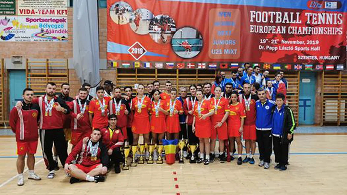 România, cea mai bună echipă a CE de fotbal tenis din Ungaria, cu 8 medalii de aur şi 5 de argint
