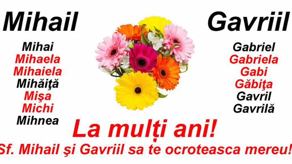 MESAJE MIHAIL SI GAVRIL 2019: Cele mai frumoase felicitari, urari de SF. MIHAIL SI GAVRIIL