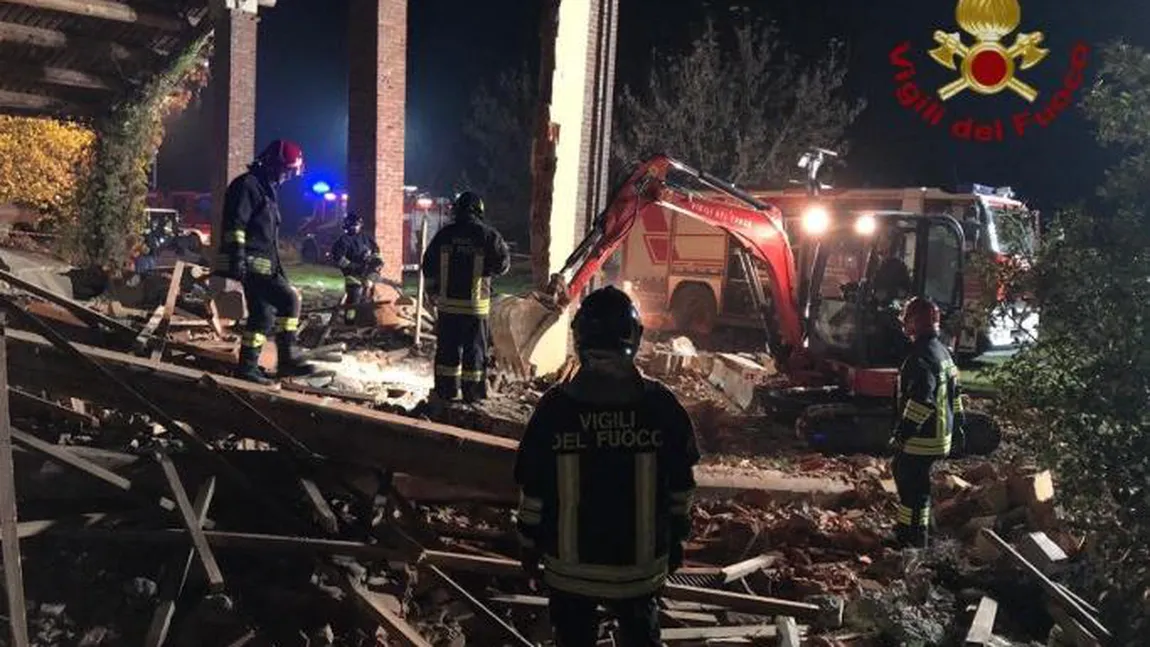 Explozie într-un imobil din Italia, un pompier a murit, alţi doi sunt daţi dispăruţi