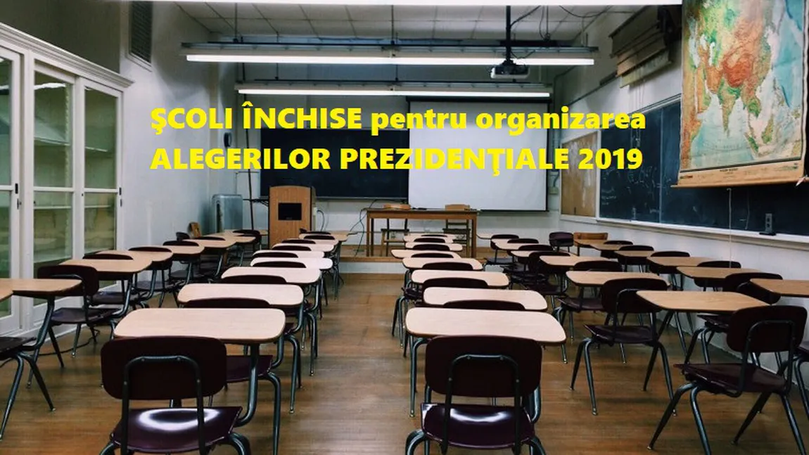 ALEGERI PREZIDENŢIALE 2019, TURUL 2. Şcoli închise sau cu program scurtat vineri şi luni