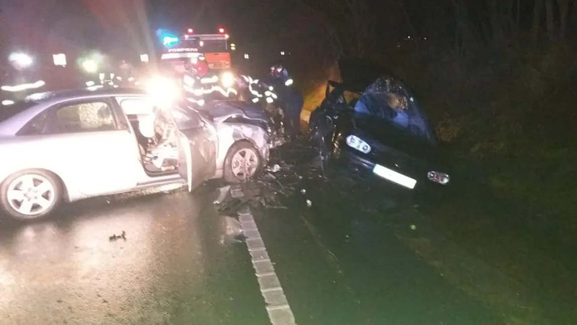 Accidente grave pe DN66 în Hunedoara. Un bărbat a decedat, cinci persoane, între care şi un copil, sunt rănite
