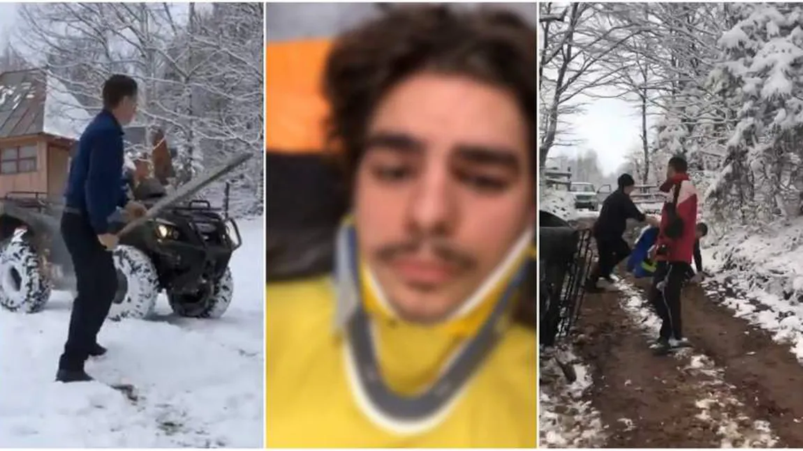 Turişti atacaţi cu bâtele în timpul unei plimbări cu ATV-uri în Arieşeni VIDEO